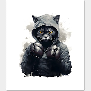 Boxer Cat Posters and Art